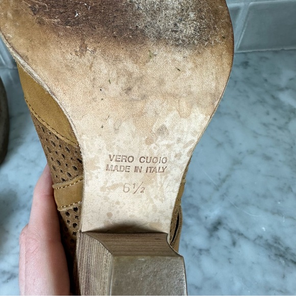 Aquatalia By Marvin K. Fawn Leather Bootie Brown Size 6.5 Made in Italy Boots - Picture 12 of 14